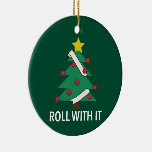 Funny Covid Christmas Tree Pun Ornament (Rechts)