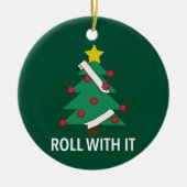 Funny Covid Christmas Tree Pun Ornament (Vorne)