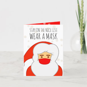 Funny Covid Santa Mask Weihnachten