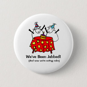 Funny Covid Vaccine Button