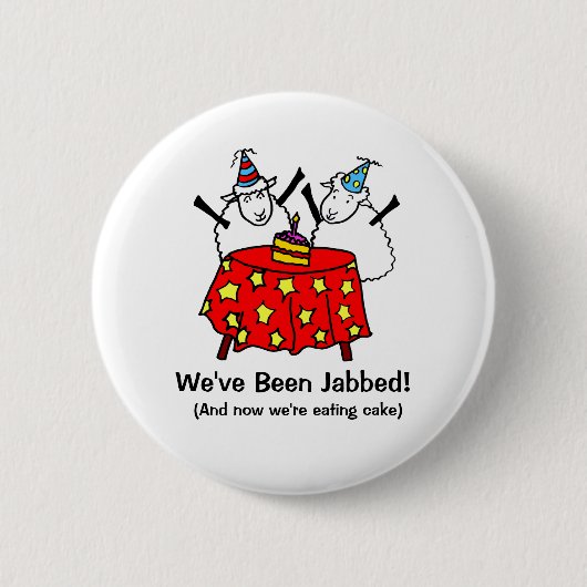Funny Covid Vaccine Button (Vorderseite)