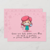 Funny COVID Valentine's Day PostCard Postkarte (Vorne/Hinten)