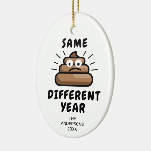 Funny Covid Weihnachten 2021 Keramik Ornament (Links)