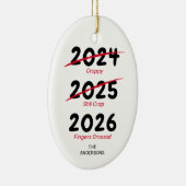 Funny Covid Weihnachten 2022 Keramik Ornament (Rechts)