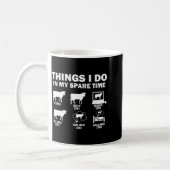 Funny Cow 6 Things I Do In My Spare Time Cows Kaffeetasse (Links)