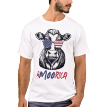 Funny Cow A-MOO-rica Patriotic