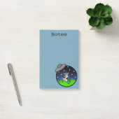 FUNNY COW ALIEN ABDUCTION GRAFIK POST-IT NOTEPAD KLEBEZETTEL (Büro)