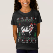 Funny Cow Animal Lover Xmas Geschenk Ugly Kuh Chri T-Shirt (Vorderseite)