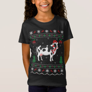 Funny Cow Animal Lover Xmas Geschenk Ugly Kuh Chri T-Shirt