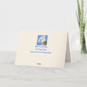 Funny Cow Birthday Karte (Rückseite)