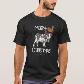 Funny Cow Chicken Farm Weihnachten Möbel für Bauer T-Shirt (Vorderseite)