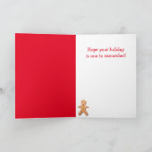 Funny Cow Christmas Carol Feiertagskarte (Innenseite)