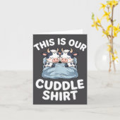 Funny Cow Couple Idea This Is Our Cuddle Karte (Gelbe Blume)