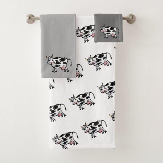 Funny Cow Custom Handtuch Set (Insitu)