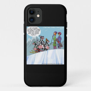 Funny Cow Family Snow-Ski iPhone5 Fall Case-Mate iPhone Hülle