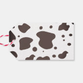 Funny Cow Farm Animal Birthday Party Geschenkanhänger (Rückseite Horizontal)