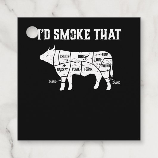 Funny Cow Grillen Pit Master Gift Geschenkanhänger (Vorderseite)