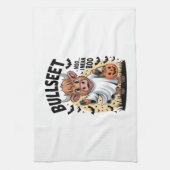 Funny Cow Halloween Geschirrtuch (Vertikal)