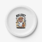 Funny Cow Halloween Pappteller (Vorderseite)