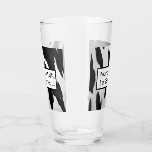 Funny Cow Hide Designated Driver Milk Glas (Rechts)