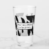 Funny Cow Hide Designated Driver Milk Glas (Vorderseite)