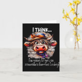 Funny Cow I Think I'm Gonna Get On Someone's Nerve Karte (Gelbe Blume)