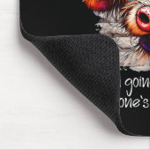 Funny Cow I Think I'm Gonna Get On Someone's Nerve Mousepad (Ecke)