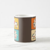 Funny Cow Lover Farm Tierischer Bauer Pop Art Kuh Kaffeetasse (Mittel)