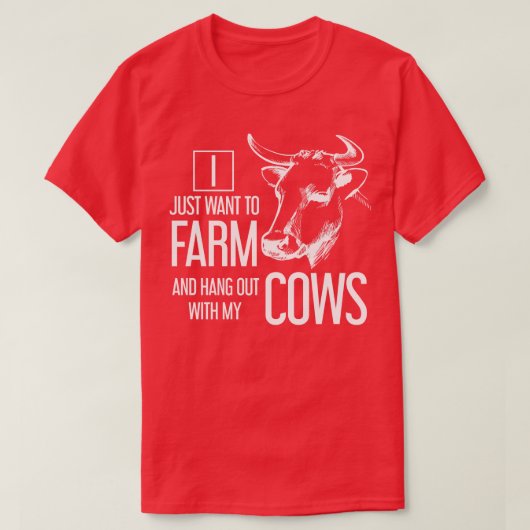 Funny Cow Lover Geschenk Landwirtschaft Kuh T-Shirt (Design vorne)