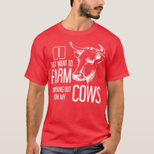 Funny Cow Lover Geschenk Landwirtschaft Kuh T-Shirt