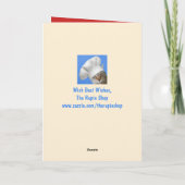 Funny Cow Milk und Cookies Weihnachten Karte (Rückseite)