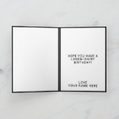 Funny Cow Moo Moo Stimmung Tochter Happy Birthday Dankeskarte (Innenseite)