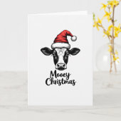 Funny Cow Mooey Christmas Karte (Gelbe Blume)