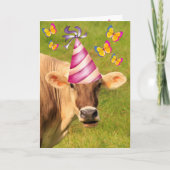 Funny Cow MOOLICIOUS Geburtstag Karte (Vorderseite)