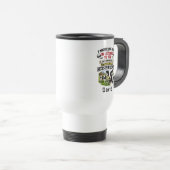 Funny Cow Mug – Thinking About Holstein Cows Reisebecher (VorderseiteRechts)