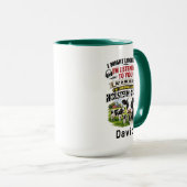 Funny Cow Mug – Thinking About Holstein Cows Tasse (VorderseiteRechts)