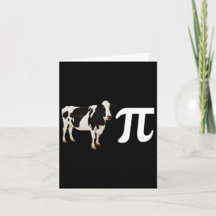 Funny Cow Pi Day Karte