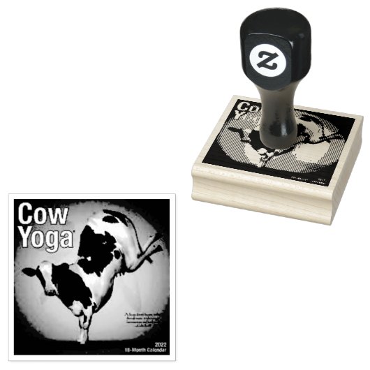 Funny Cow Pose Stamp Gummistempel (Stempel)