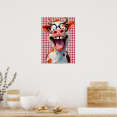 Funny Cow Poster mit sofortigem Download (Küche)