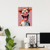 Funny Cow Poster mit sofortigem Download (Heimbüro)