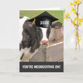 Funny Cow Pub Abschluss Karte (Gelbe Blume)