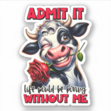 Funny Cow Quote Sprichwort