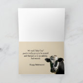 Funny Cow Spaß Retirement Laughs von der Gruppe Karte (Innenseite)