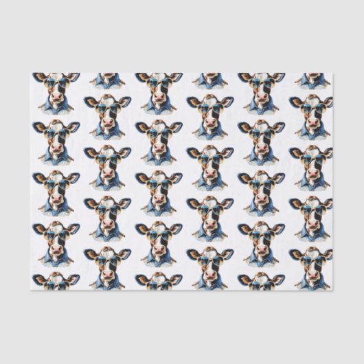 Funny Cow Stylish Shades Seidenpapier (Vorderseite)