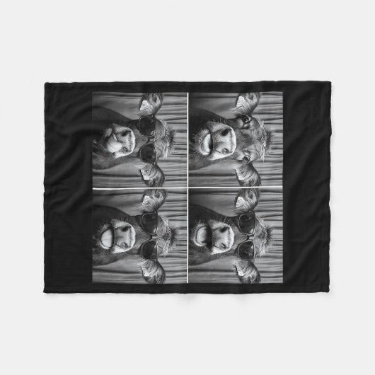 Funny Cow Sungles Fleecedecke (Vorderseite (Horizontal))