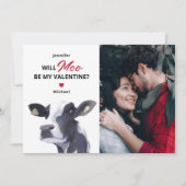 Funny Cow Valentinstag Feiertagskarte (Vorderseite)