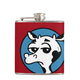 FUNNY COW VINYL WRAPPING FLASK FLACHMANN