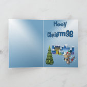 Funny Cow Weihnachtskarte Feiertagskarte (Innenseite)