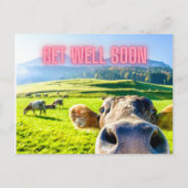Funny Cow wird bald gut Postkarte (Vorderseite)