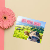 Funny Cow wird bald gut Postkarte